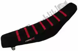 Ici, vous pouvez commander le housse de selle div, noir/noir/rouge (rayures) auprès de Cross X , avec le numéro de pièce M1123BBR: