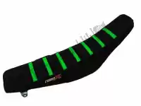 M2163BBG, Cross X, Housse de selle div, noir/noir/vert (rayures)    , Nouveau