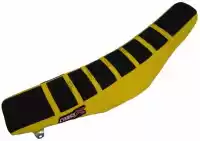 M3123BYY, Cross X, Div seat cover, black/yellow/yellow (stripes)    , New