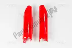Here you can order the fork slider protectors, 00-12 cr red from UFO, with part number HO02647070: