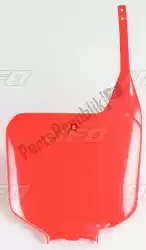 Here you can order the np front number honda red from UFO, with part number HO02674070:
