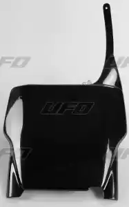 UFO HO03633001 front number plate, black - Bottom side