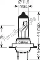 162128, Osram, Ampoule 12v 55w norme h7    , Nouveau