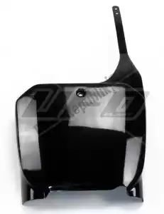 UFO HO03666001 front number plate, black - Bottom side