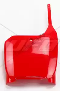 UFO HO03666070 front number plate, red - Bottom side