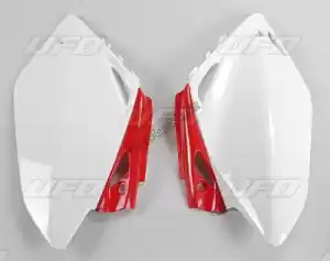UFO HO04616W side panels, white/red - Bottom side