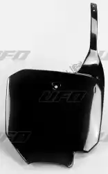 Here you can order the front number plate, black from UFO, with part number HO04621001: