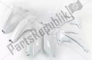 UFO HOKIT114E041 conjunto de plástico honda branco - Lado inferior