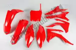Here you can order the set plastic with airbox cover honda red from UFO, with part number HOKIT121070: