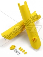 HU03361103, UFO, Fork slider protectors, yellow, New