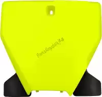 HU03395DFLU, UFO, Np numéro avant husqvarna jaune fluo    , Nouveau