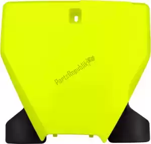 UFO HU03395DFLU np numero anteriore husqvarna giallo neon - Il fondo