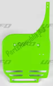 UFO KA02742026 front number plate, kx green - Bottom side