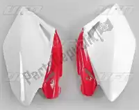 HO04606W, UFO, Conjunto de painéis laterais honda branco/vermelho    , Novo