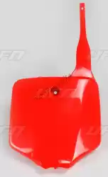 Here you can order the front number plate, 00-12 cr red from UFO, with part number KA03732070: