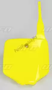 UFO KA03732102 front number plate, yellow - Bottom side