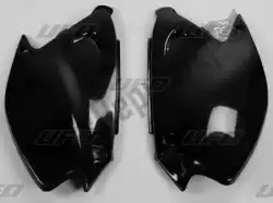 Here you can order the panel set side panels kawasaki black from UFO, with part number KA03739001: