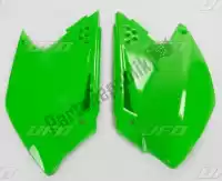 KA03768026, UFO, Panel set side panels kawasaki green    , Nieuw