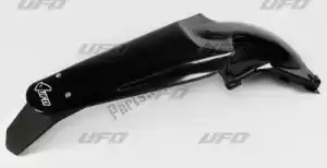 UFO KA03781001 mudguard rear (w/led) kawasaki black - Bottom side