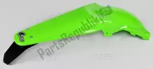 UFO KA03781026 enduro rear fender, green - Bottom side