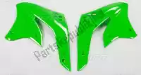 KA03788026, UFO, Bs ra radiator covers kawasaki green    , New