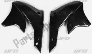 UFO KA03789001 cache radiateur bs ra kawasaki noir - La partie au fond