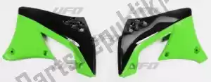UFO KA04713999 cache radiateur bs ra inférieur kawasaki noir/vert (.. - La partie au fond