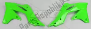 UFO KA04725026 cache radiateur bs ra vert kawasaki - La partie au fond