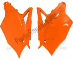 Here you can order the panel set side panels kawasaki neon orange from UFO, with part number KA04737FFLU: