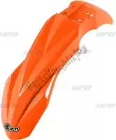 KA04748FFLU, UFO, Garde boue avant kawasaki orange fluo    , Nouveau