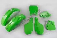 KAKIT189026, UFO, Conjunto de plástico kawasaki verde    , Novo