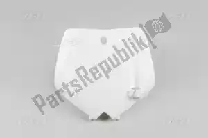 UFO KT03071047 front number plate, white - Bottom side