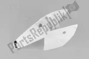 UFO KT03073041 rear fender with side panels, white - Bottom side