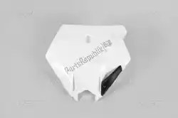 Here you can order the np front number ktm white from UFO, with part number KT03075041: