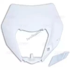 UFO KT0495047 headlamp repl.plastic for oem ktm white (oem) - Bottom side
