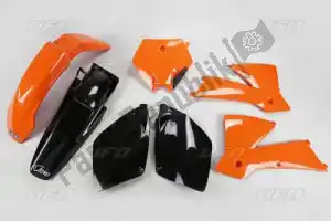 UFO KTKIT501E999 set plastico ktm naranja / negro (oem) - Lado inferior