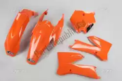Qui puoi ordinare set plastica ktm arancione (oem) da UFO , con numero parte KTKIT505E127: