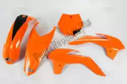 Here you can order the set plastic ktm orange from UFO, with part number KTKIT514E127: