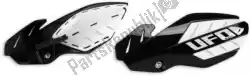 Here you can order the handguard handguards flame kawasaki black from UFO, with part number KA04745001: