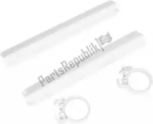 UFO SU02925041 fork slider protectors, white - Bottom side