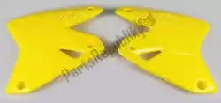 Here you can order the radiator covers, rm yellow from UFO, with part number SU03978101: