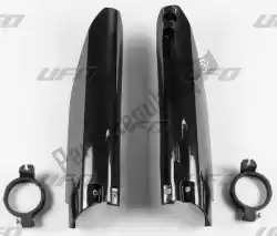 Here you can order the fork slider protectors, black from UFO, with part number SU03990001:
