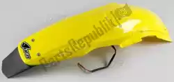 Here you can order the enduro rear fender with led lights, 01-up yellow from UFO, with part number SU04910102: