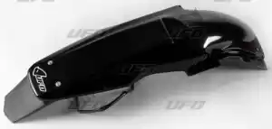 UFO SU04910001 enduro rear fender with led lights, black - Bottom side