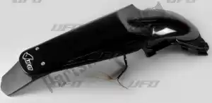 UFO SU04908001 enduro rear fender with led light, black - Bottom side