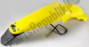 UFO SU04908102 enduro rear fender with led light, yellow - Bottom side