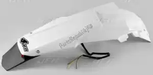 UFO SU04922041 enduro rear fender with led light, white - Bottom side