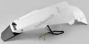 UFO SU04922041 guardabarros trasero enduro con luz led, blanco - Lado inferior