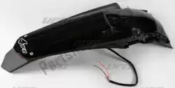 Here you can order the enduro rear fender with led light, black from UFO, with part number SU04934001: