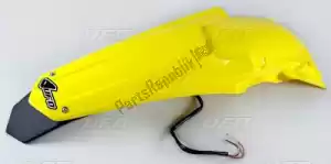 UFO SU04934102 enduro rear fender with led light, yellow - Bottom side